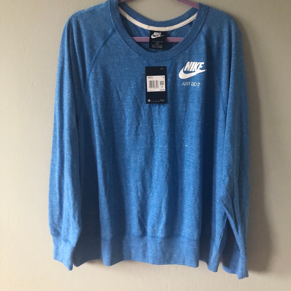 NWT Nike vintage gym blue crewneck top - Picture 2 of 6